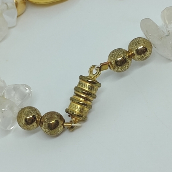 * vintage 1978 Carlton Ridge signed Sutton Hoo stone buckle front necklace - Picture 6 of 7